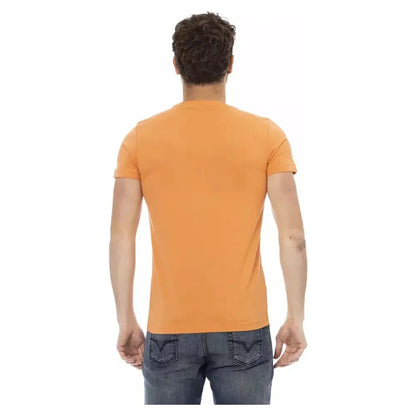 Trussardi Action Orange Cotton Men T-Shirt