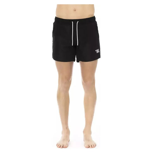 Bikkembergs Black Polyester Men Swim Short Bikkembergs