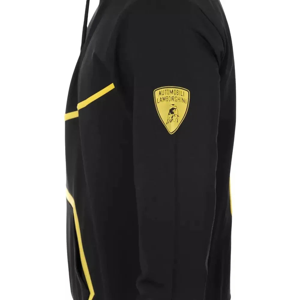 Automobili Lamborghini Black Polyester Men Sweater Automobili Lamborghini