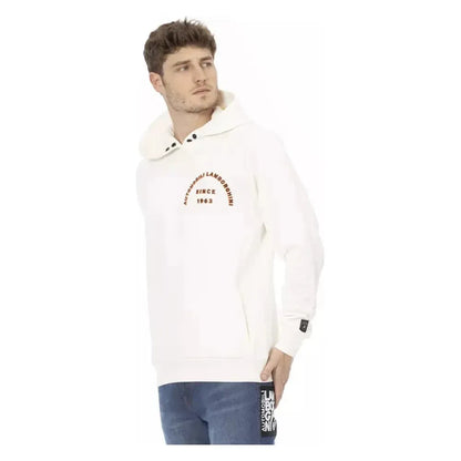 Automobili Lamborghini White Cotton Men Sweater