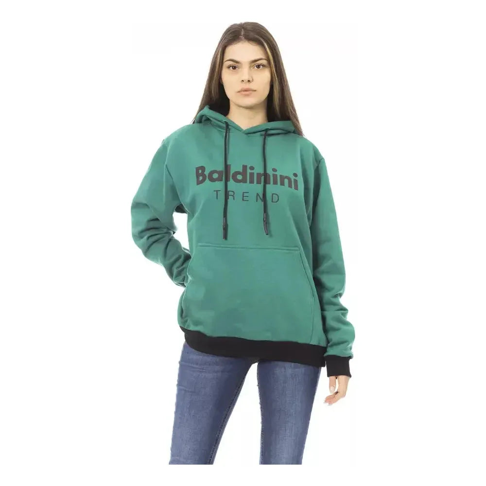 Baldinini Trend Black Cotton Women Hoodie