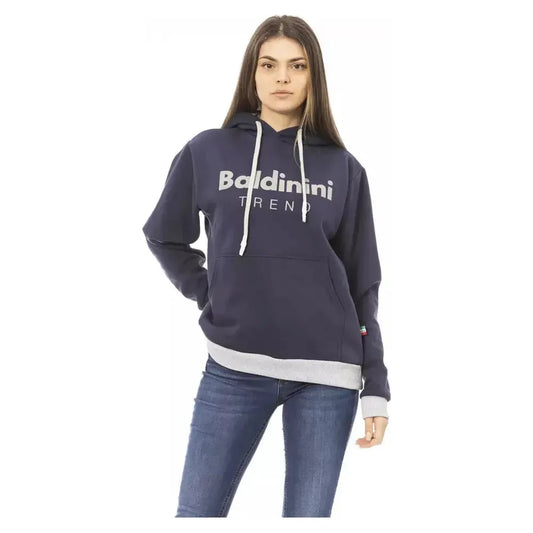 Baldinini Trend Blue Cotton Women Sweater Baldinini Trend