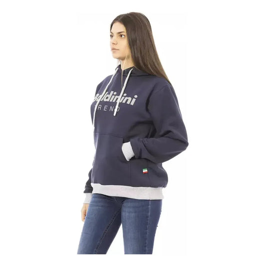 Baldinini Trend Blue Cotton Women Sweater Baldinini Trend