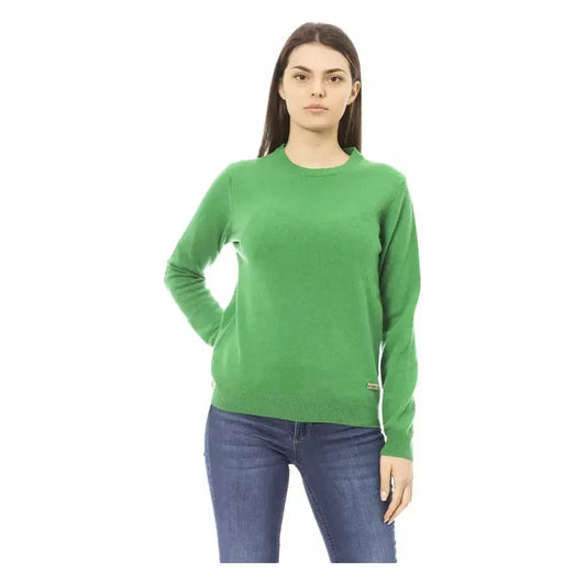 Baldinini Trend Green Cashmere Women Sweater Baldinini Trend