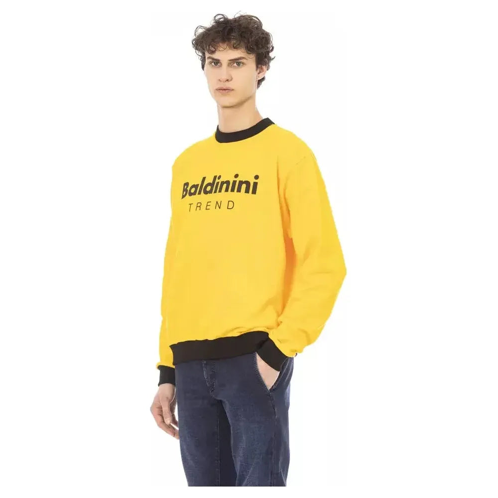 Baldinini Trend Yellow Cotton Men Sweater