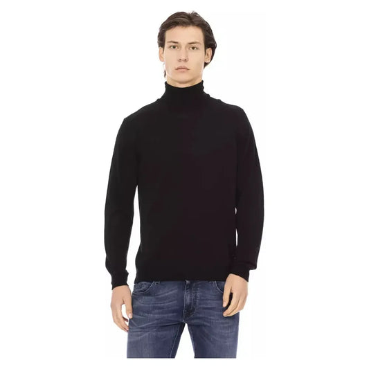 Baldinini Trend Elegant Turtleneck Monogram Sweater Baldinini Trend