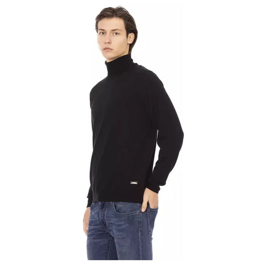 Baldinini Trend Elegant Turtleneck Monogram Sweater Baldinini Trend