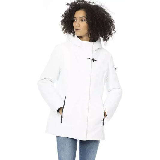 Baldinini Trend White Polyester Women Jacket Baldinini Trend