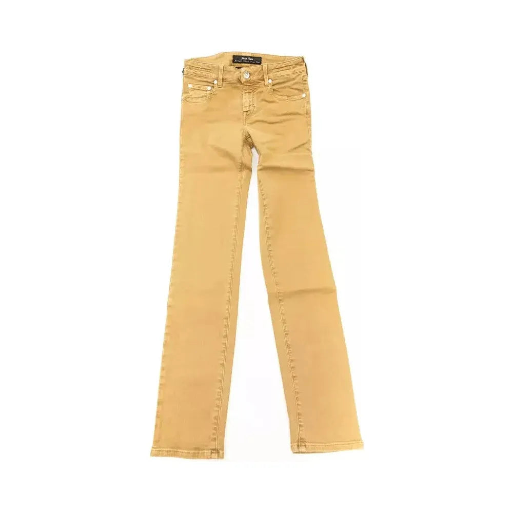 Jacob Cohen Beige Cotton Women Jean Jacob Cohen