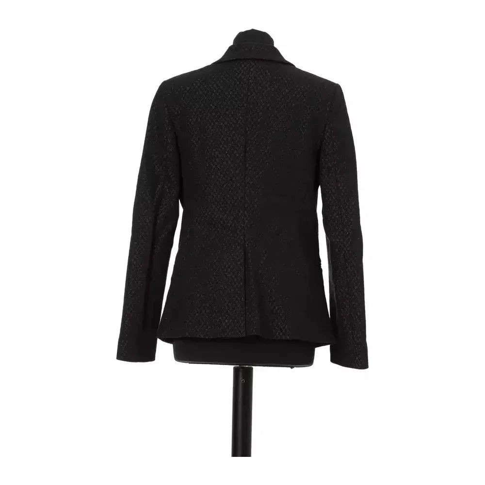 Jacob Cohen Black Cotton Women Blazer Blazer Jacket Jacob Cohen