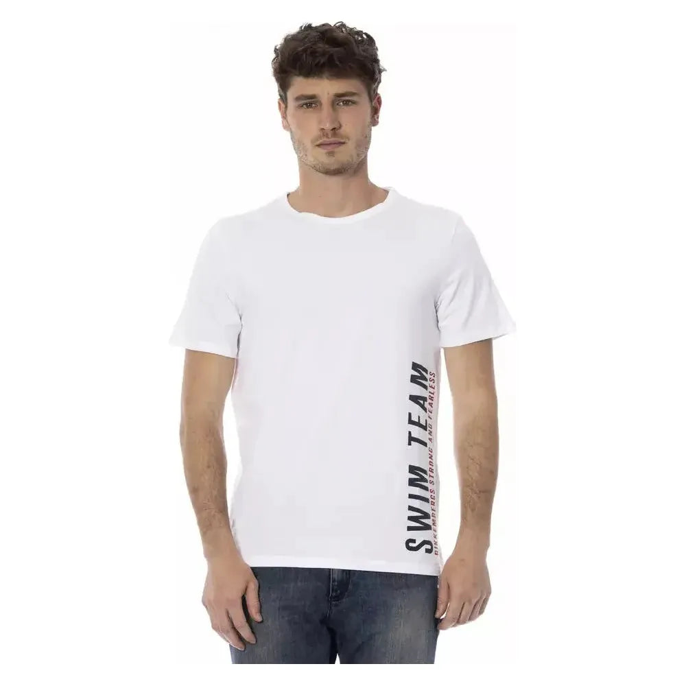 Bikkembergs White Cotton Men T-Shirt