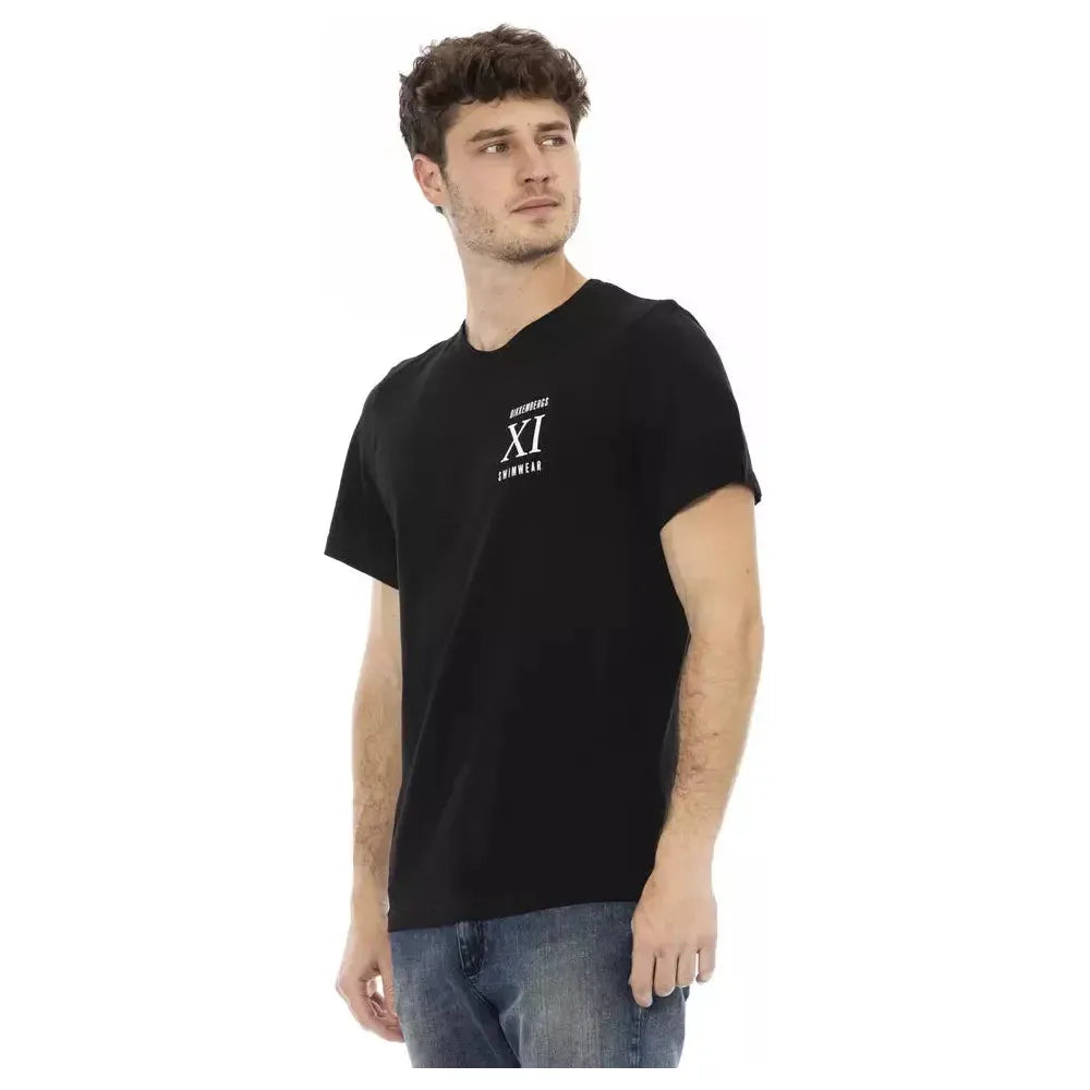 Bikkembergs Black Cotton Men T-Shirt 1728,67345744032,Bikkembergs,Black,Clothing,Men,Men - Clothing,New with tags,S,T-Shirts - Clothing,T-Shirts - Men - Clothing,T-Shirts - T-Shirts - Clothing
