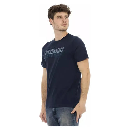 Bikkembergs Blue Cotton Men T-Shirt 1728,67345744032,Bikkembergs,Blue,Clothing,L,M,Men,Men - Clothing,New with tags,S,Sportswear - Clothing,T-Shirts - Clothing,T-Shirts - Men - Clothing,T-Shirts - Sportswear - Clothing,T-Shirts - T-Shirts - Clothing,XL