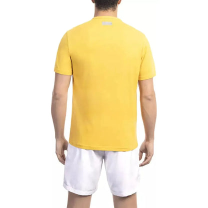 Bikkembergs Yellow Cotton Men T-Shirt 1728,67345744032,Bicolor,Bikkembergs,Clothing,L,M,Men,Men - Clothing,New with tags,S,Sportswear - Clothing,T-Shirts - Clothing,T-Shirts - Men - Clothing,T-Shirts - Sportswear - Clothing,T-Shirts - T-Shirts - Clothing,