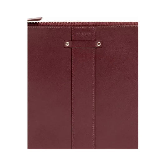 Trussardi Elegant Calfskin Clutch with Logo Detailing Wallet Trussardi