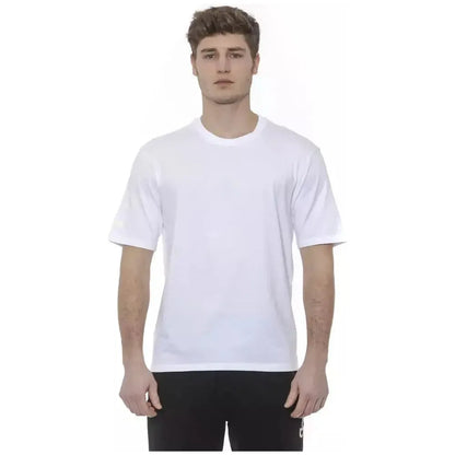 Tond White Cotton Men T-Shirt