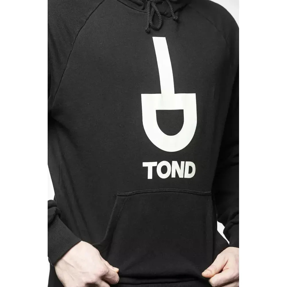 Tond Black Cotton Men Sweater Tond