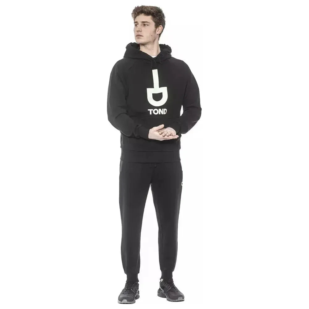 Tond Black Cotton Men Sweater Tond