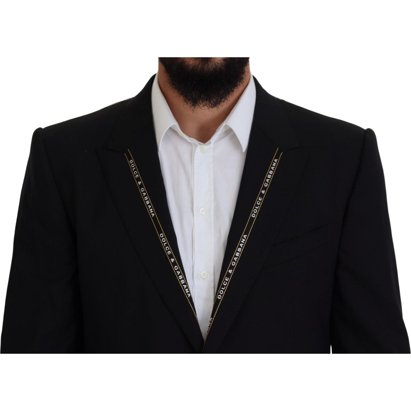 Dolce & Gabbana Sicilian Style Black Single Breasted Blazer Dolce & Gabbana