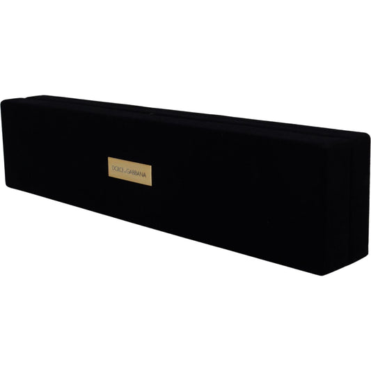 Dolce & Gabbana Elegant Velvet Jewelry Storage Box Dolce & Gabbana