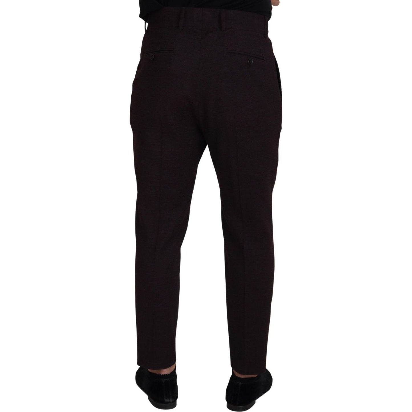 Dolce & Gabbana Elegant Brown Cotton Blend Trousers Dolce & Gabbana