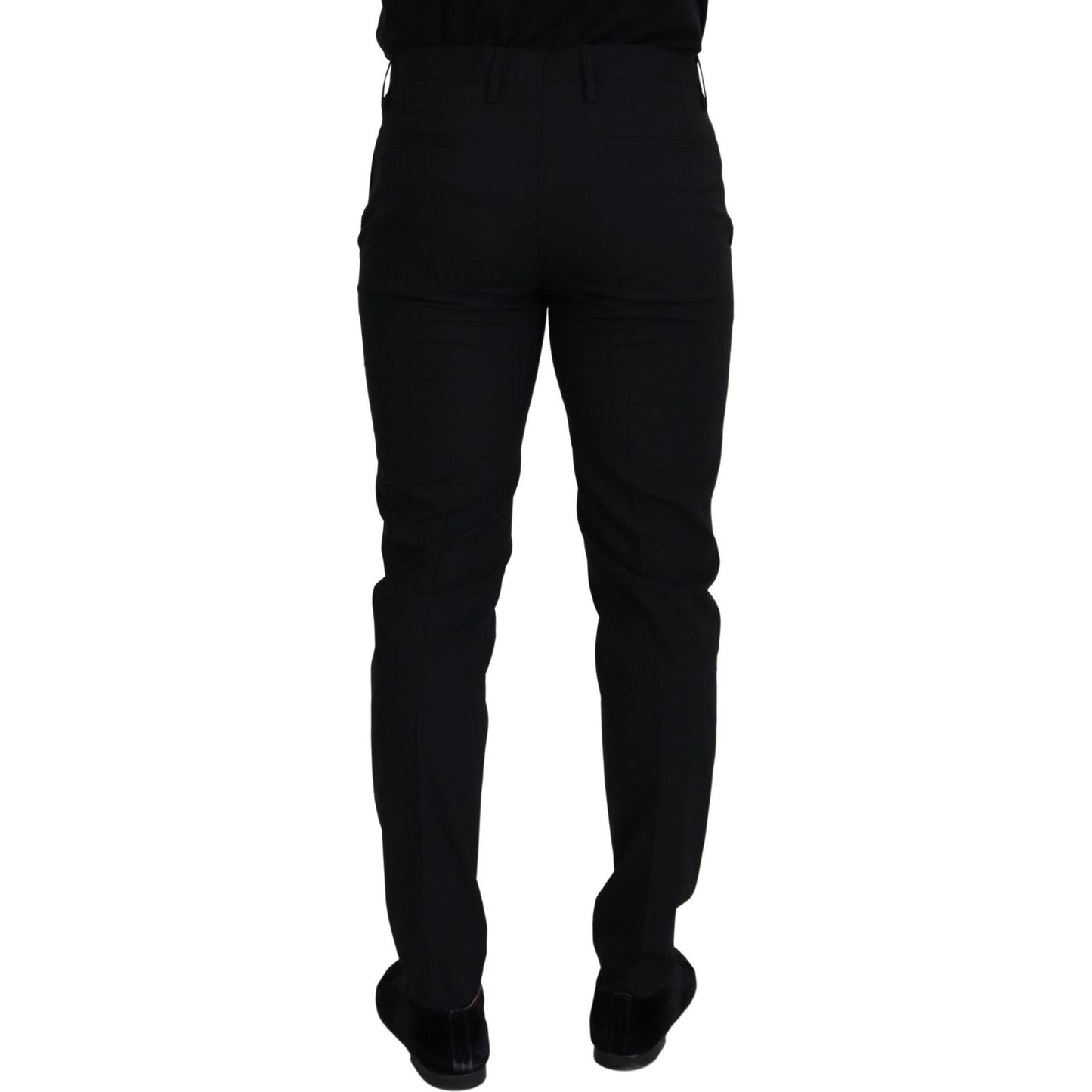 Dolce & Gabbana Elegant Black Wool-Blend Trousers Dolce & Gabbana