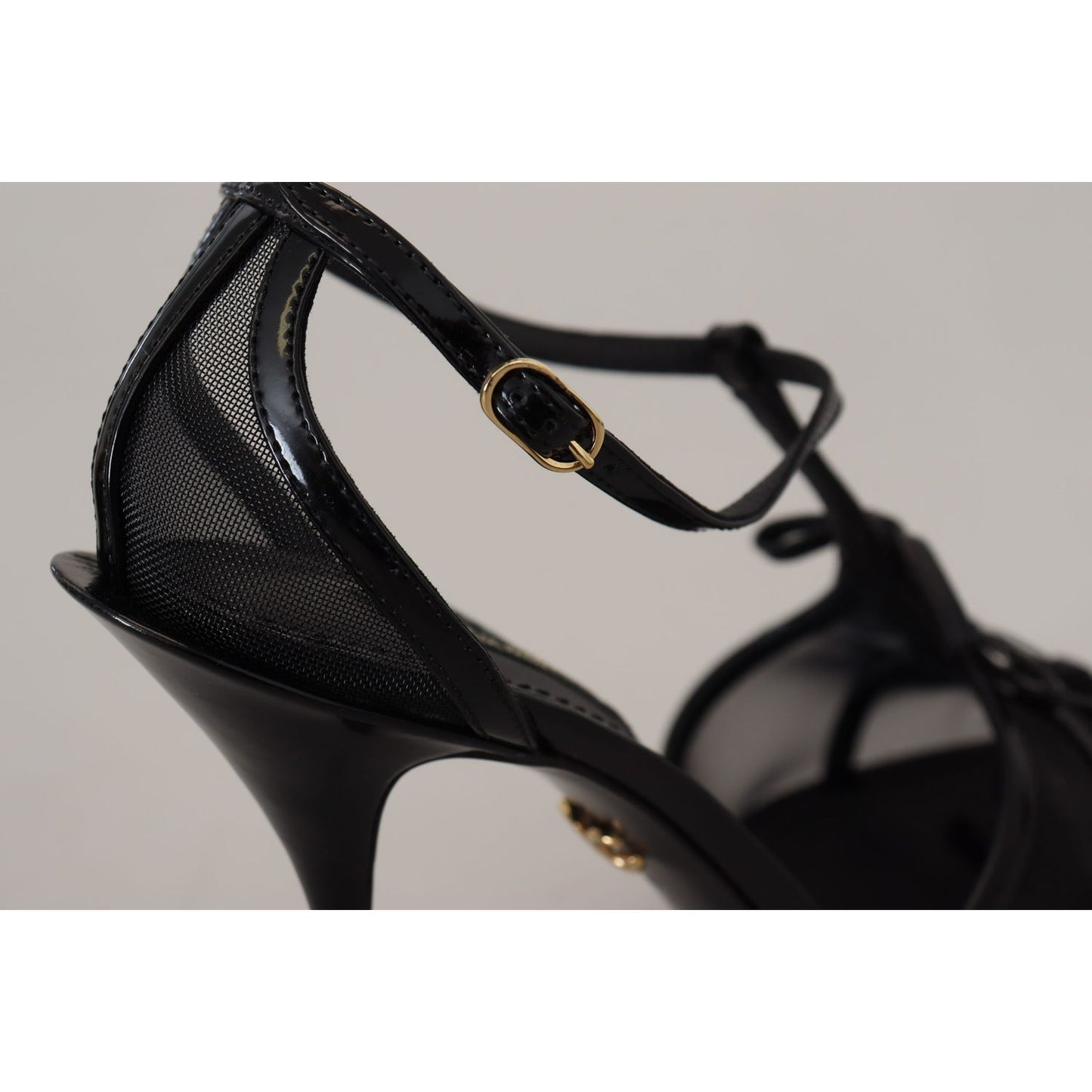 Dolce & Gabbana Black Stiletto High Heels Sandals Shoes