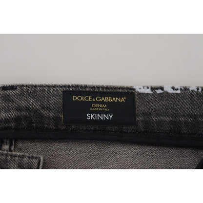 Dolce & Gabbana Multicolor Cotton Tie Dye Skinny Denim Jeans