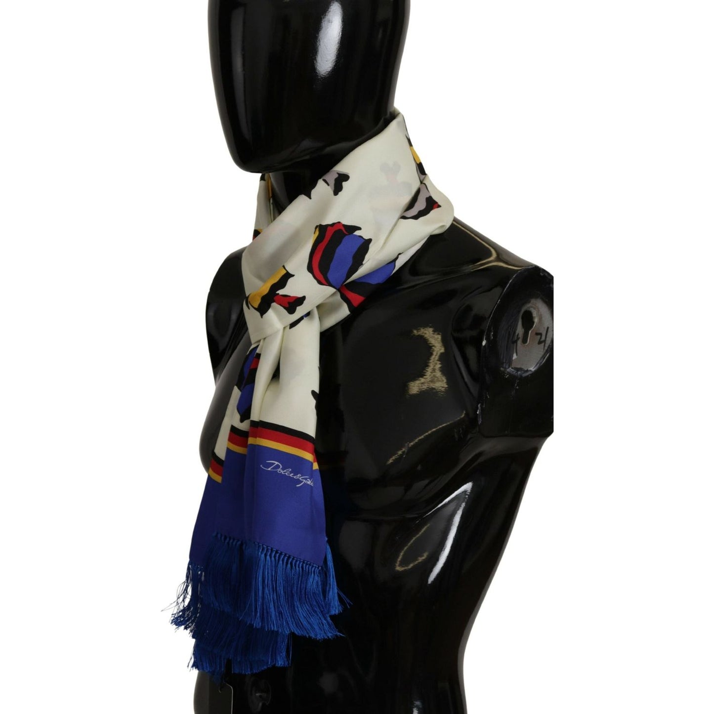 Dolce & Gabbana Multicolor Silk Men's Scarf Wrap Dolce & Gabbana