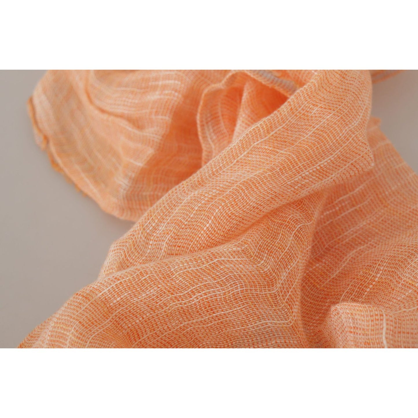 Malo Elegant Peach Linen Scarf Malo