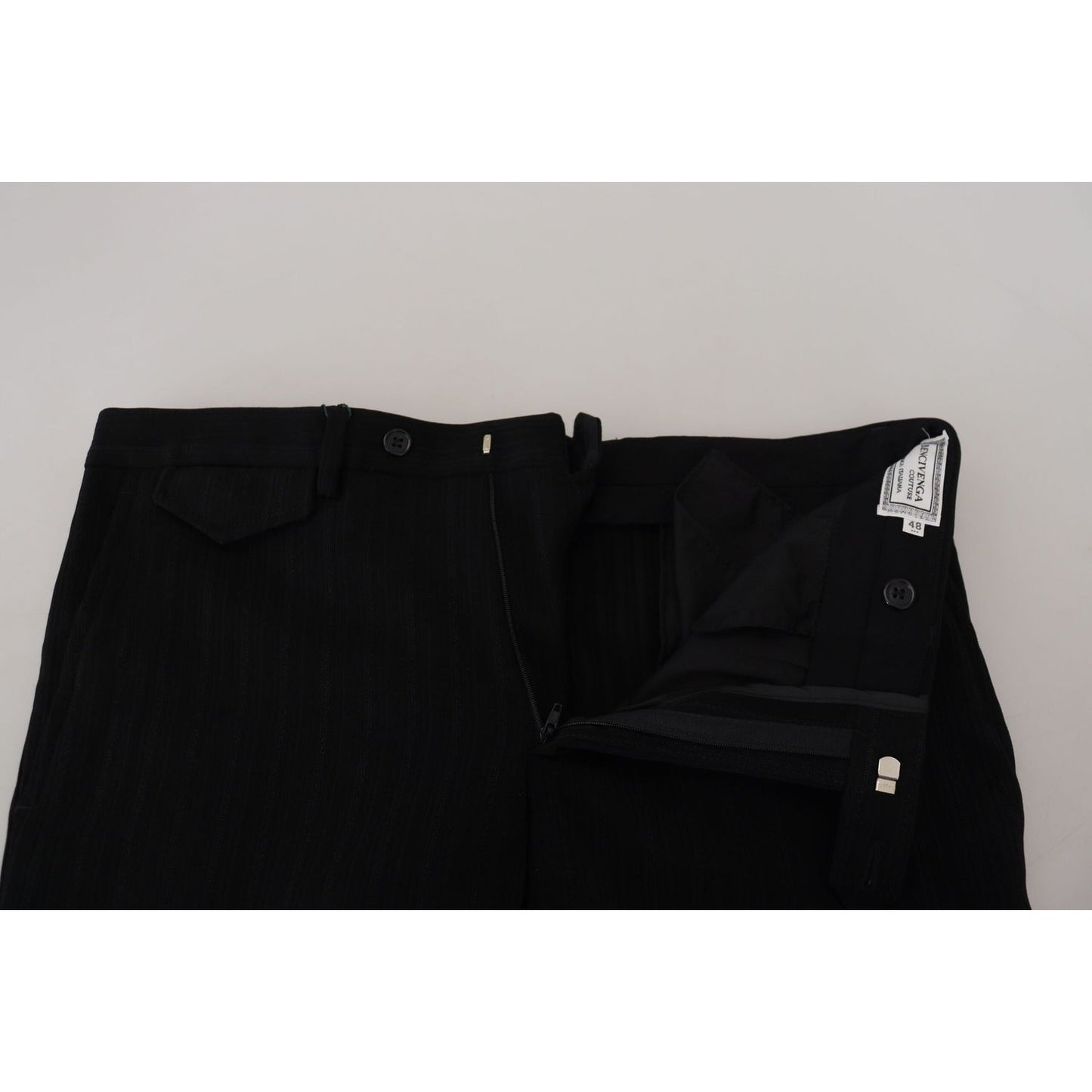 BENCIVENGA Elegant Black Italian Designer Pants BENCIVENGA