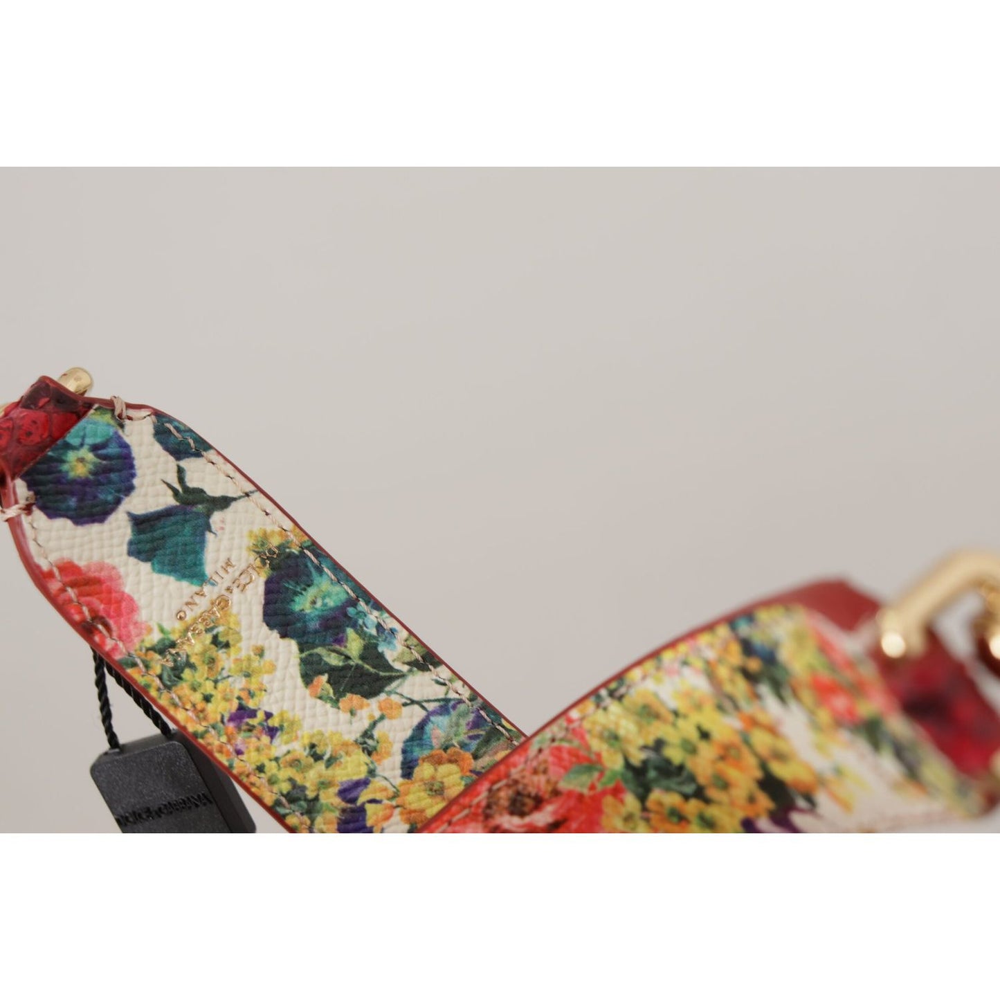 Dolce & Gabbana Red Exotic Leather Crystals Reversible Shoulder Strap 1728,67345645728,Bags,Dolce & Gabbana,Leather Accessories - Women - Bags,Material: 100% Python Leather,New with tags,Red,Shoulder Straps - Bags,Women,Women - Bags