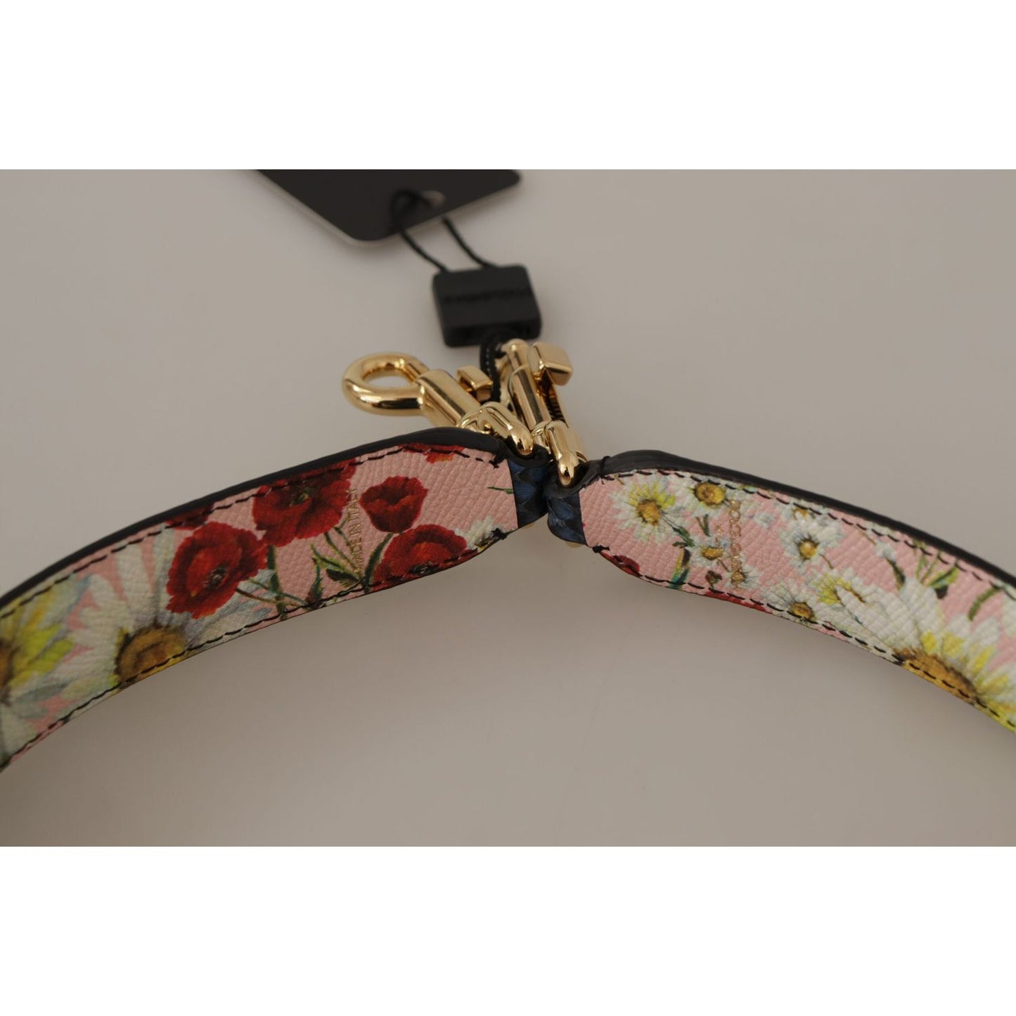 Dolce & Gabbana Blue Exotic Leather Crystals Reversible Shoulder Strap 1728,67345645728,Bags,Blue,Dolce & Gabbana,Leather Accessories - Women - Bags,Material: 100% Python Leather,New with tags,Shoulder Straps - Bags,Women,Women - Bags
