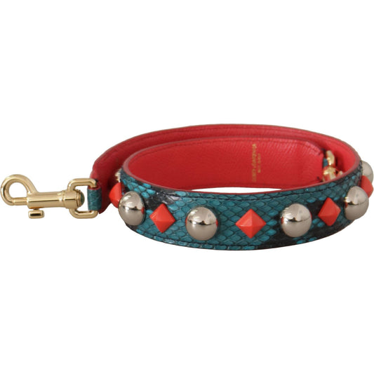 Dolce & Gabbana Green Crystals Leather Bag Shoulder Strap 1728,67345645728,Bags,Dolce & Gabbana,Green,Leather Accessories - Women - Bags,Material: 100% Leather,New with tags,Shoulder Straps - Bags,Women,Women - Bags