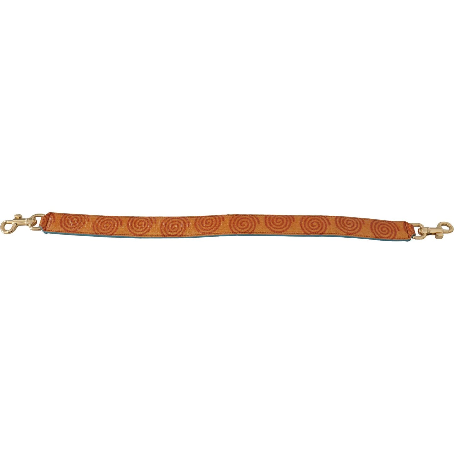Dolce & Gabbana Orange Leather Swirl Print Bag Shoulder Strap 1728,67345645728,Bags,Dolce & Gabbana,Leather Accessories - Women - Bags,Material: 100% Leather,New with tags,Orange,Shoulder Straps - Bags,Women,Women - Bags