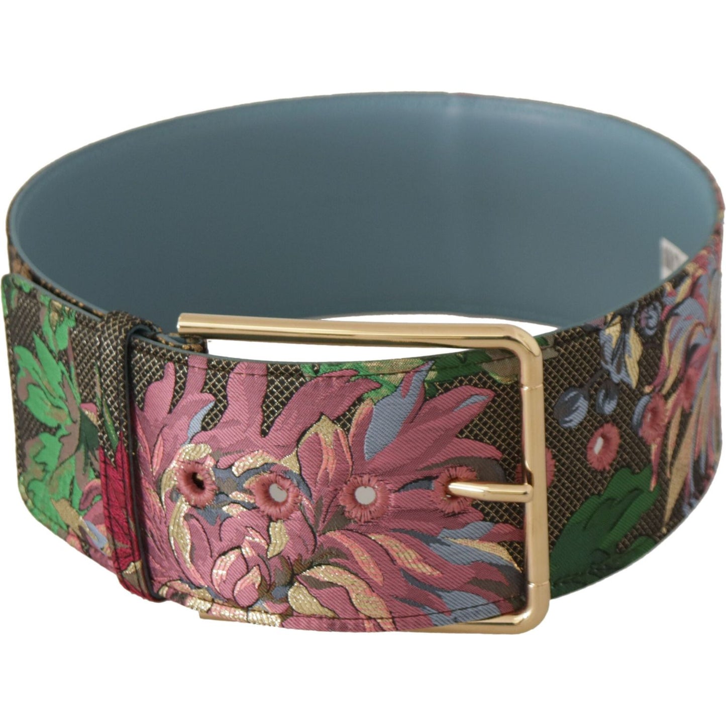 Dolce & Gabbana Multicolor Leather Logo Buckle Belt Dolce & Gabbana