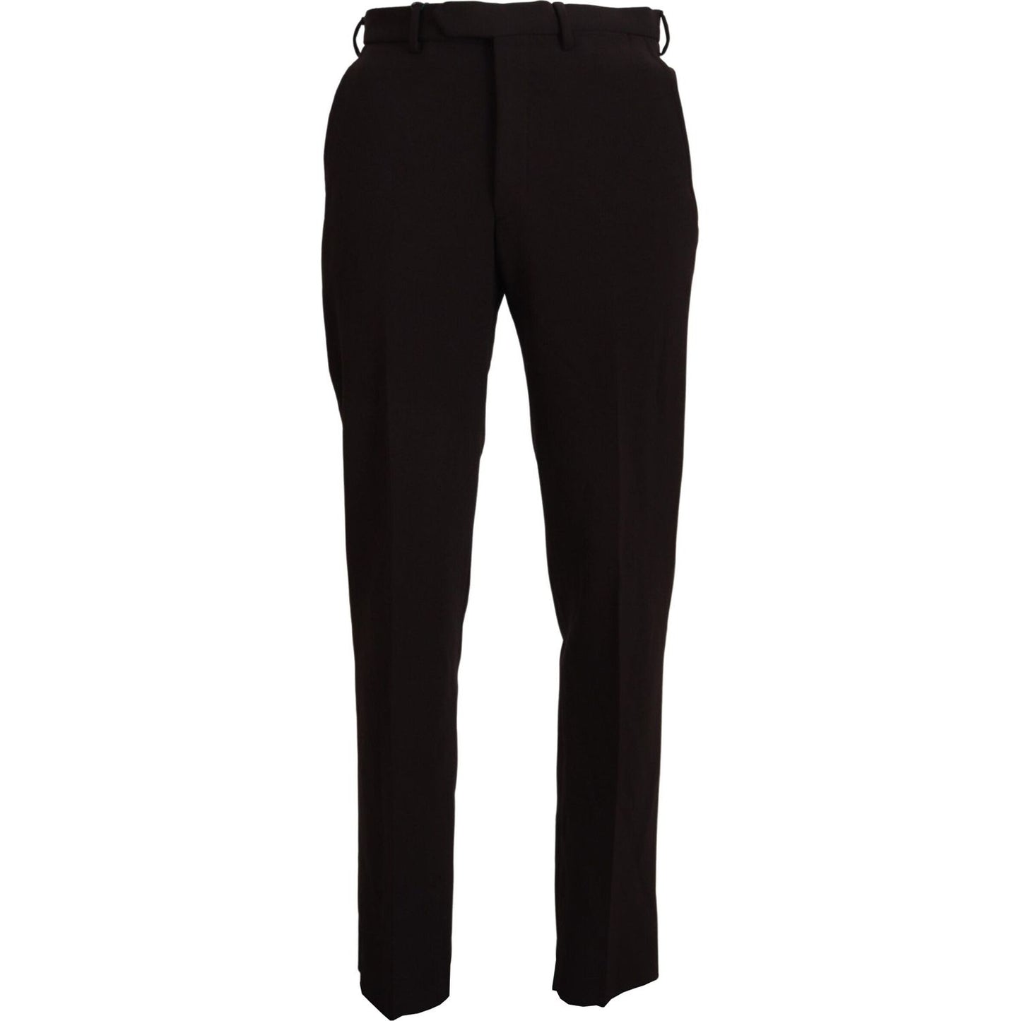 BENCIVENGA Brown Straight Fit Formal Men Pants