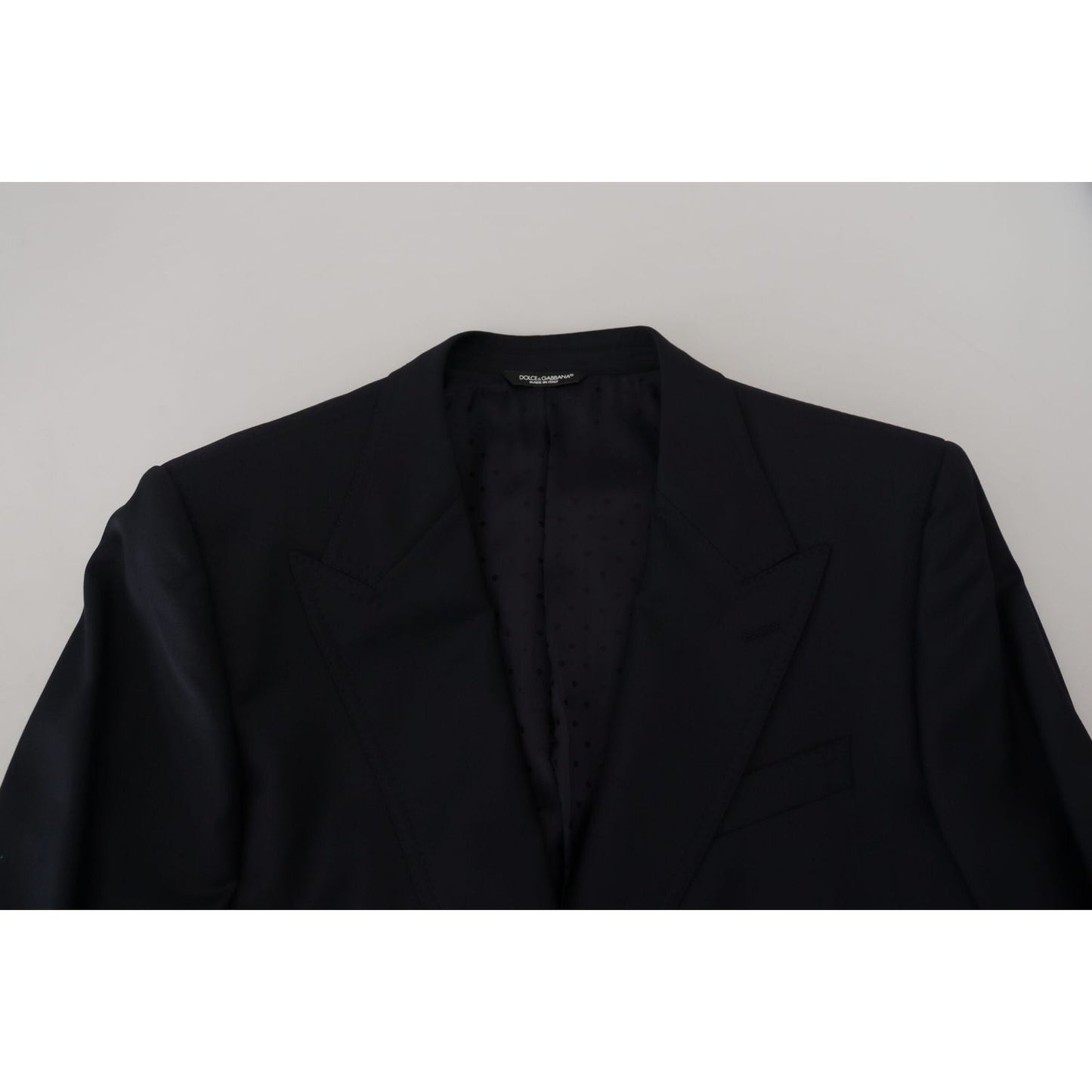 Dolce & Gabbana Elegant Dark Blue Single Breasted Blazer Dolce & Gabbana