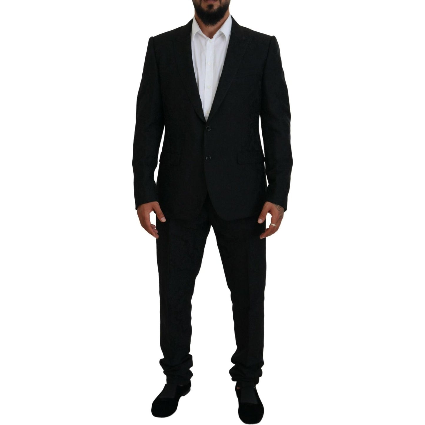 Dolce & Gabbana Black Martini Slim Fit Designer Suit Dolce & Gabbana