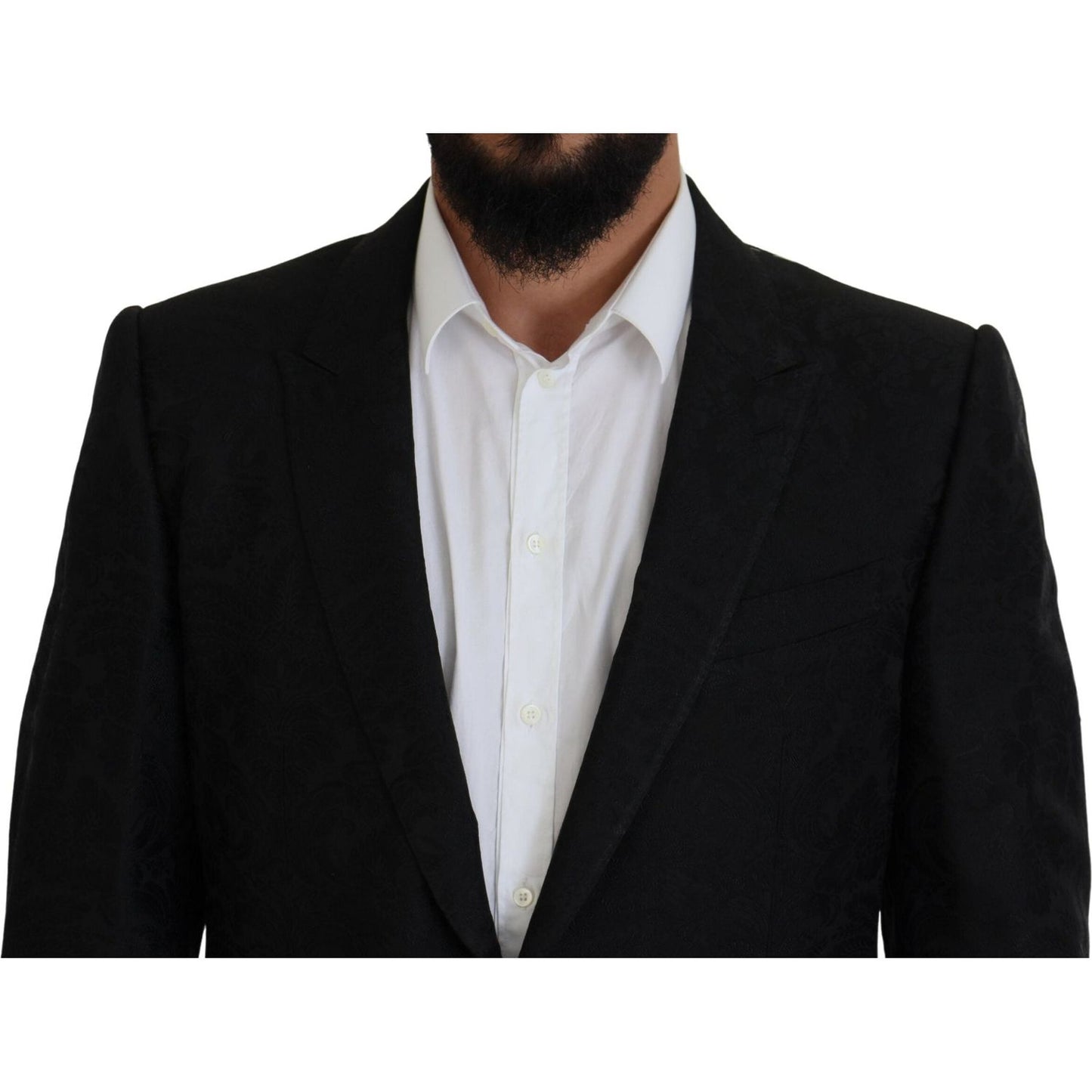 Dolce & Gabbana Black Martini Slim Fit Designer Suit Dolce & Gabbana