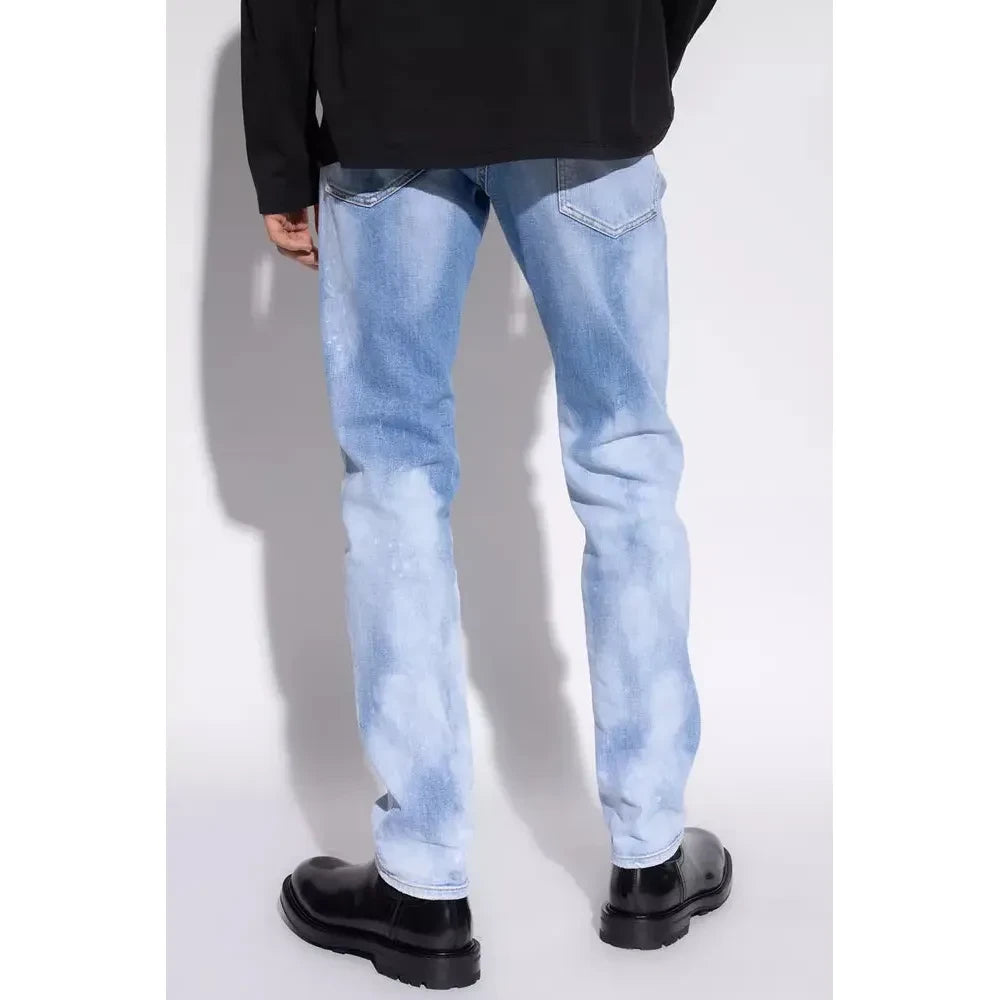 Dsquared² Cool Guy Light Blue Splatter Jeans Dsquared²