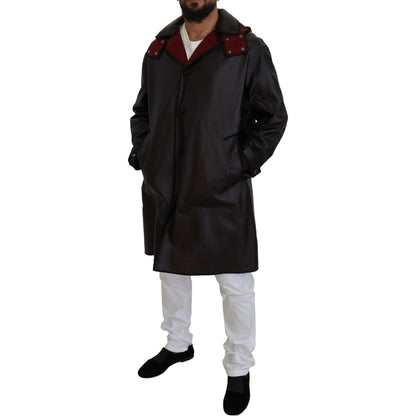 Dolce & Gabbana Black Trench Hooded Parka Cotton Jacket 1728,67345645728,Black,Clothing,Dolce & Gabbana,IT44 | XS,IT46 | S,IT48 | M,IT50 | L,IT54 | XXL,Jackets & Coats - Clothing,Jackets - Men - Clothing,Material: 100% Cotton,Men,Men - Clothing,New with t
