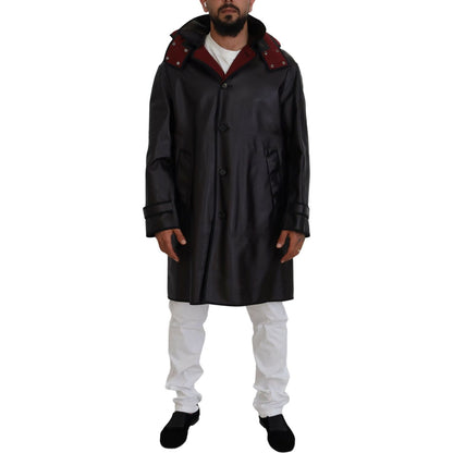 Dolce & Gabbana Black Trench Hooded Parka Cotton Jacket 1728,67345645728,Black,Clothing,Dolce & Gabbana,IT44 | XS,IT46 | S,IT48 | M,IT50 | L,IT54 | XXL,Jackets & Coats - Clothing,Jackets - Men - Clothing,Material: 100% Cotton,Men,Men - Clothing,New with t