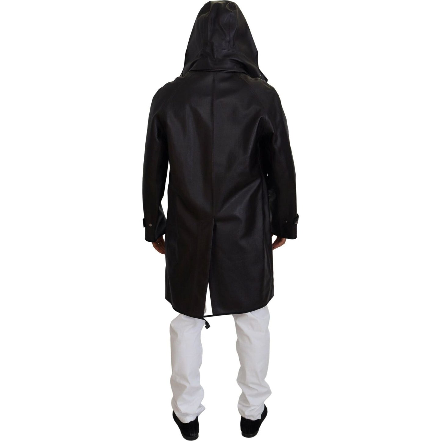 Dolce & Gabbana Black Trench Hooded Parka Cotton Jacket 1728,67345645728,Black,Clothing,Dolce & Gabbana,IT44 | XS,IT46 | S,IT48 | M,IT50 | L,IT54 | XXL,Jackets & Coats - Clothing,Jackets - Men - Clothing,Material: 100% Cotton,Men,Men - Clothing,New with t