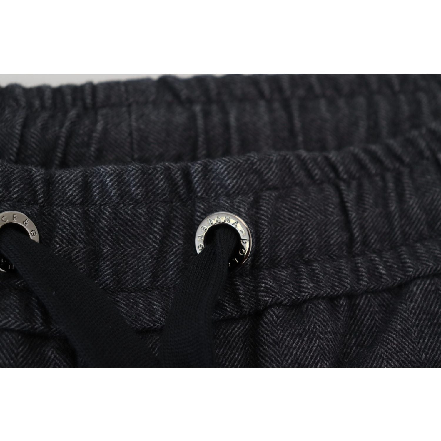 Dolce & Gabbana Grey Cotton Tapered Cotton Pants