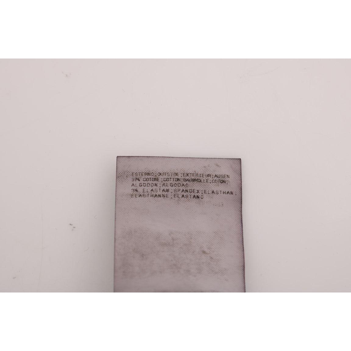 Costume National Black Slim Fit Cotton Stretch Pants