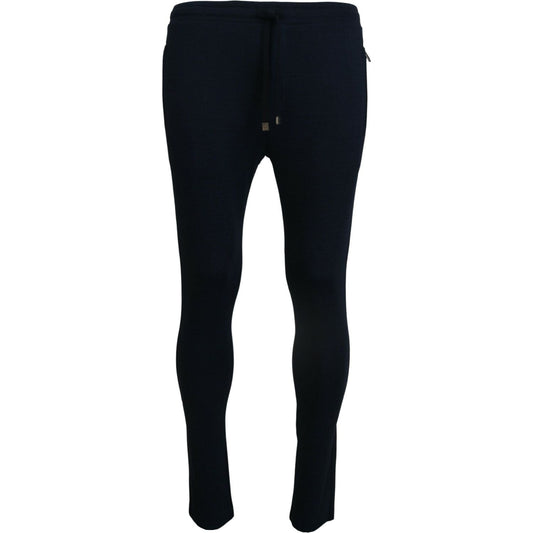 Dolce & Gabbana Elegant Blue Casual Track Sweatpants Dolce & Gabbana