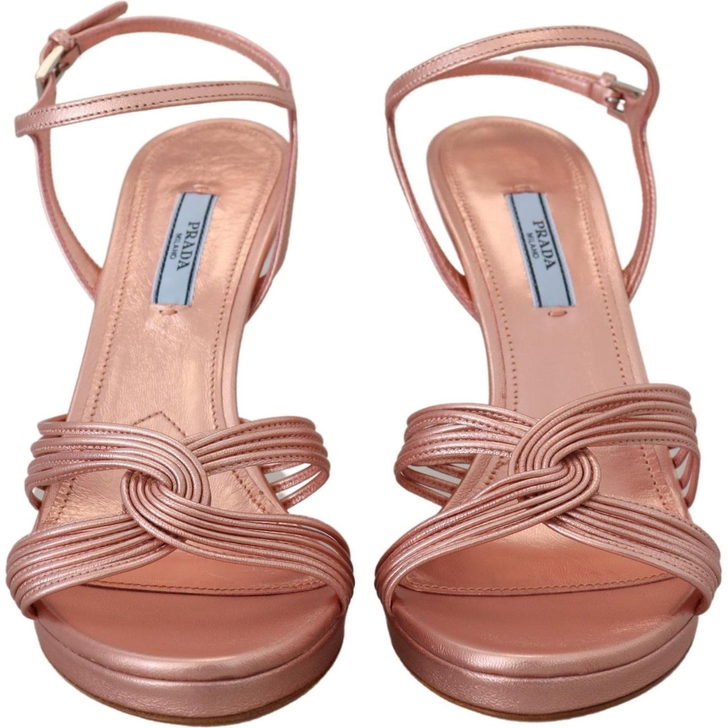 Prada Elegant Pink Stiletto Heel Sandals Prada