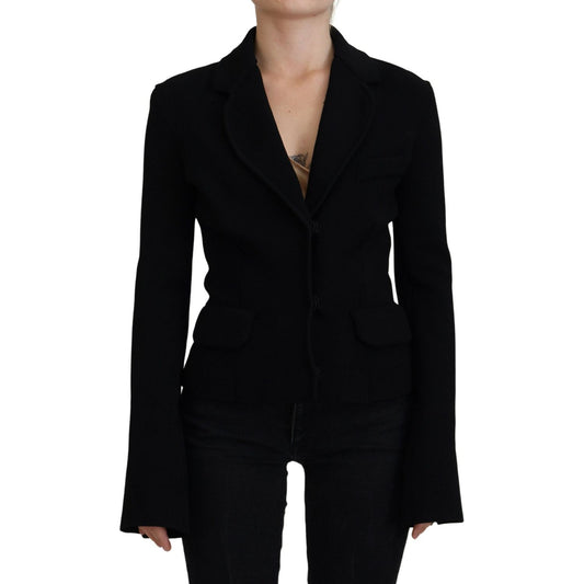 Dolce & Gabbana Elegant Black Long Sleeve Jacket Dolce & Gabbana