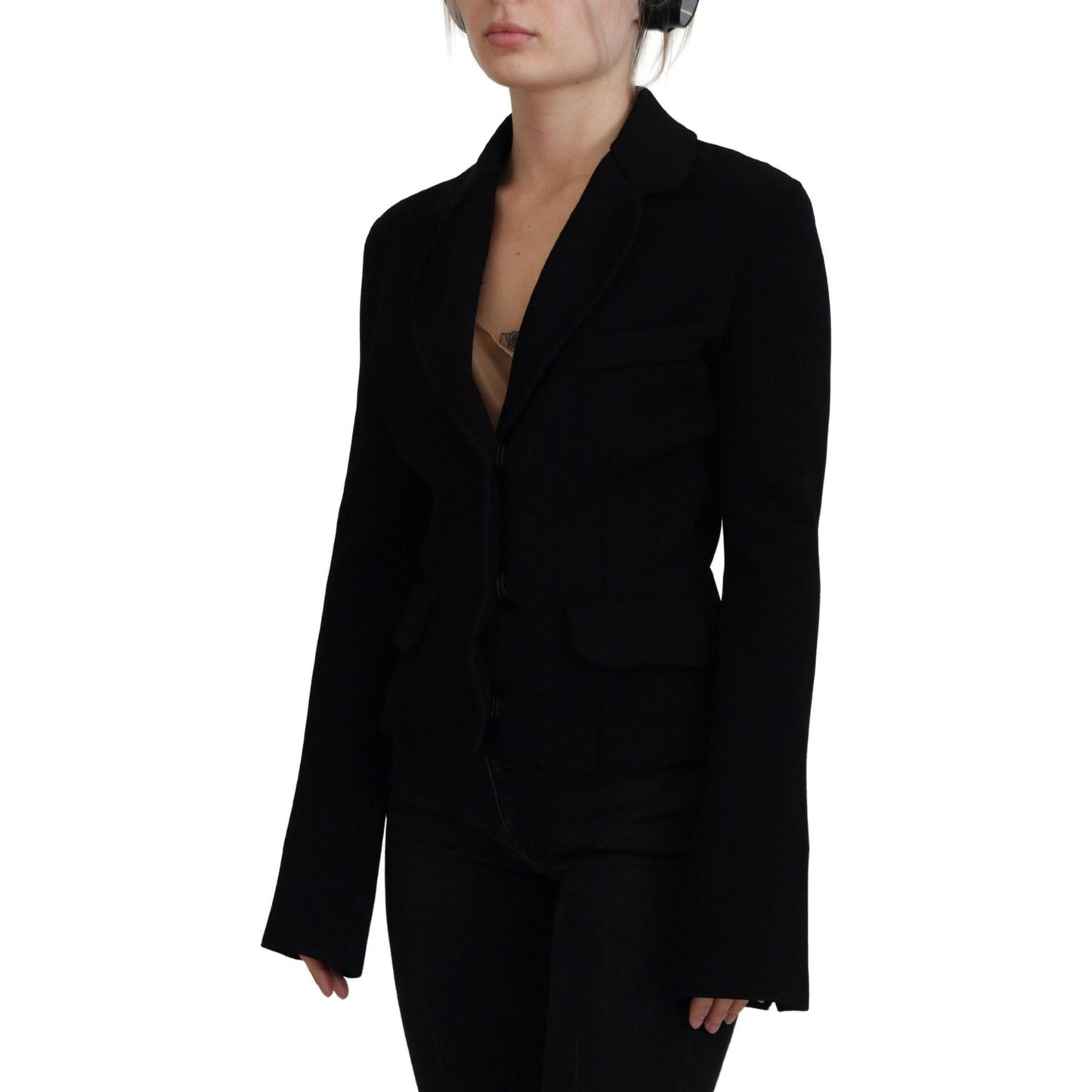 Dolce & Gabbana Elegant Black Long Sleeve Jacket Dolce & Gabbana